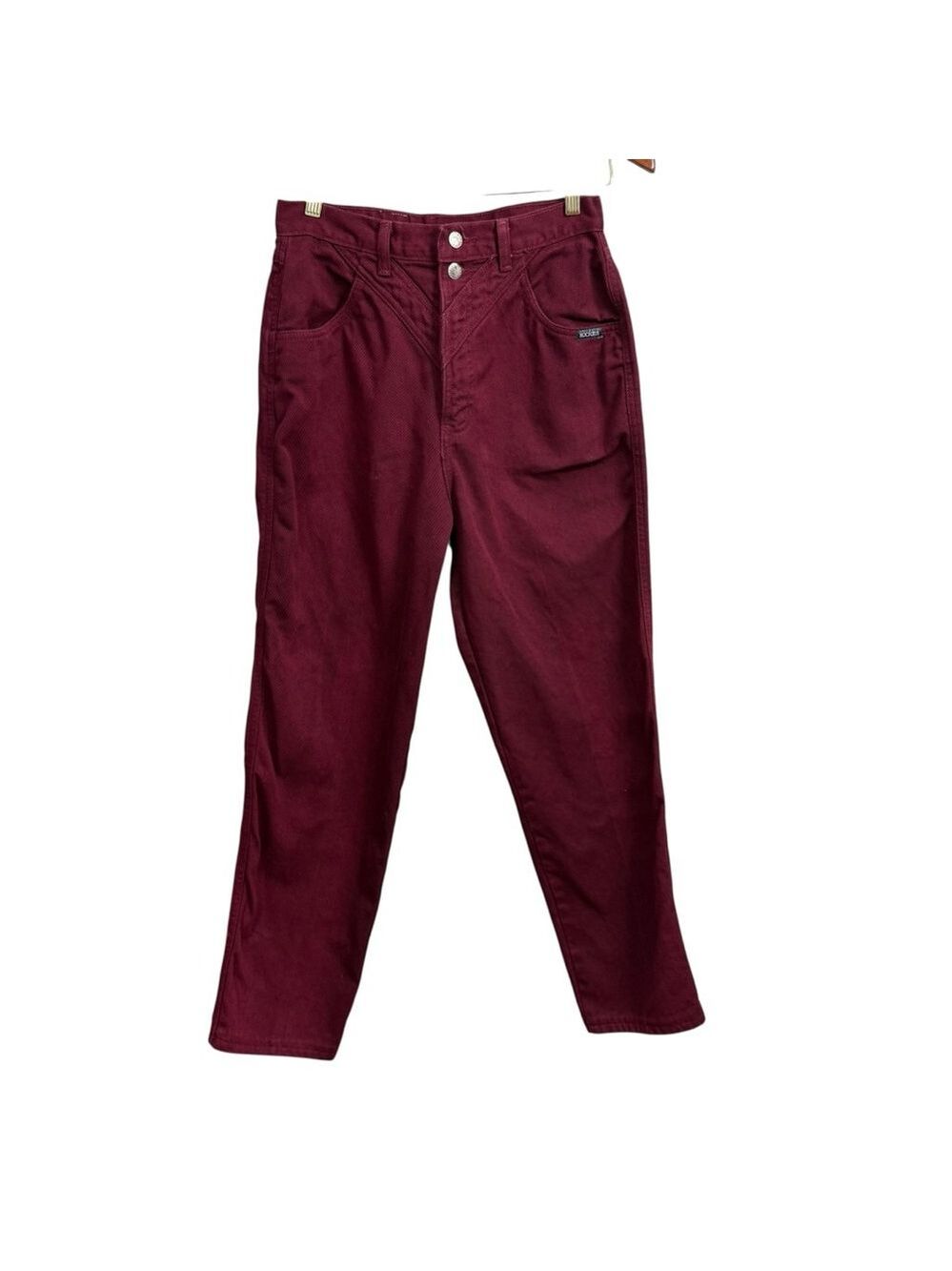 Vintage Rockies High Rise Western Jeans Women’s 31x36 Burgundy Cotton USA